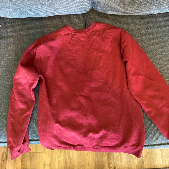 Small maroon Gildan Alpha Gamma Delta sweatshirt - Picture 2 of 2